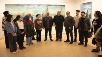 Ressam Tolga Boztoprak'ın resim sergisi Sanko'da açıldı