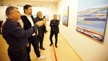 Ressam Ziver Kaplan'ın resim sergisi açıldı