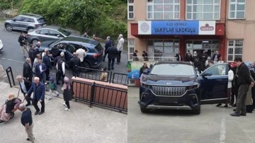 Rize&rsquo;de se&ccedil;im g&uuml;n&uuml; okulda TOGG'lu propoganda!