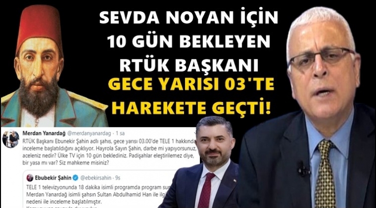 RT&Uuml;K Başkanı'ndan gece 03:00'da ceza!