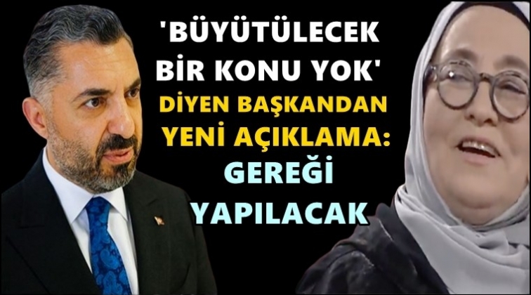RT&Uuml;K Başkanı&rsquo;ndan Noyan'la ilgili yeni a&ccedil;ıklama