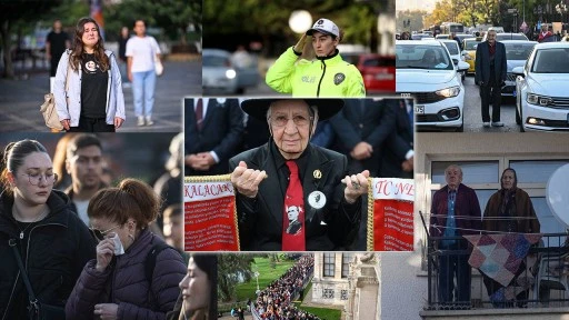 Saat 9'u 5 geçe 81 ilde hayat durdu...