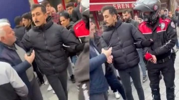 'Sade Vatandaş'a sokak r&ouml;portajı yaparken g&ouml;zaltı!