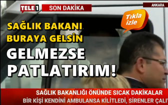 Sağlık &ccedil;alışanı kendini ambulansa kilitledi!