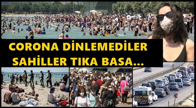 Sahillerde akılalmaz g&ouml;r&uuml;nt&uuml;ler!..