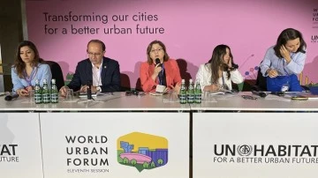 Şahin, Habitat Dünya Şehircilik Forumu’nda...