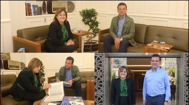 İmamoğlu&rsquo;ndan Fatma Şahin'e ziyaret...