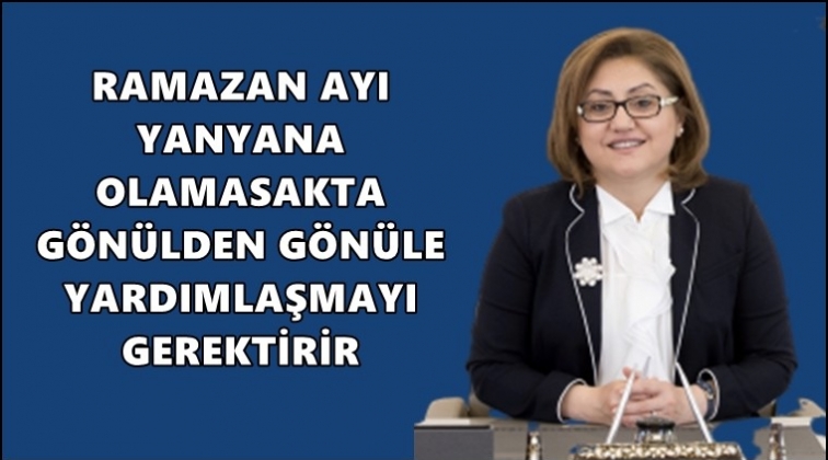 Şahin: Ramazan ayı yardımlaşma ayıdır