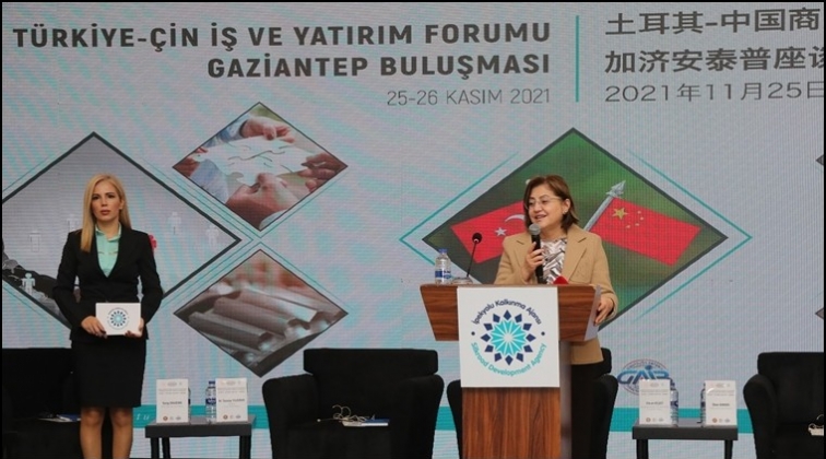 Şahin, Türkiye-Çin İş ve Yatırım Forumu'na katıldı