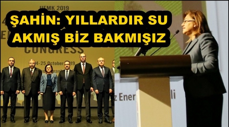Şahin: Yıllardır su akmış, biz bakmışız...