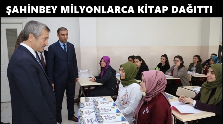 Şahinbey, 8 milyon 731 bin kitap dağıttı...