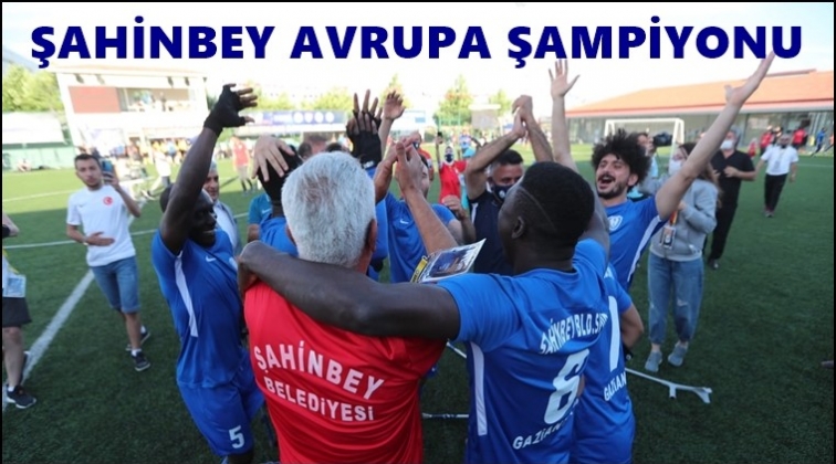 Şahinbey Ampute Avrupa Şampiyonu...