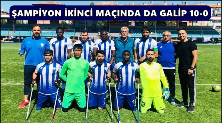 Şahinbey Ampute ikinci ma&ccedil;ı da 10-0'la ge&ccedil;ti