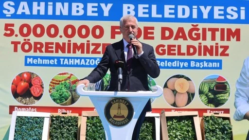 Şahinbey Belediyesi 5 milyon fide dağıtımına başladı