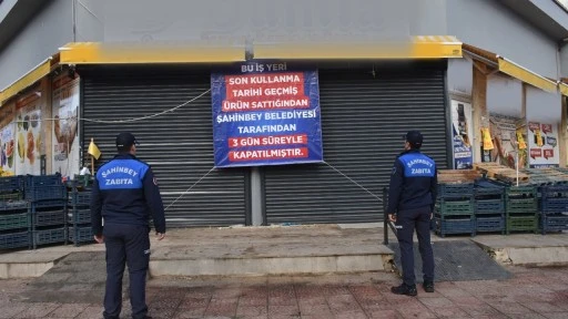 Şahinbey Belediyesi bir zincir marketi daha kapattı!