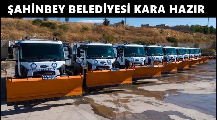 Şahinbey Belediyesi kar yağışına hazır...