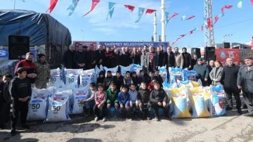 Şahinbey Belediyesi, yem desteğini devam ettiriyor