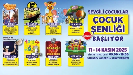 Şahinbey'den Çocuk Şenliği’ne davet