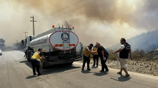 Şahinbey'den Hatay'daki orman yangınına müdahale