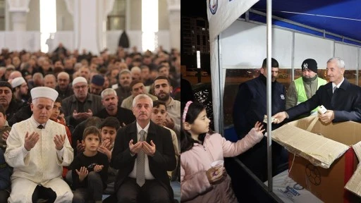 Şahinbey Millet Cami, Mira&ccedil; Gecesi&rsquo;nde vatandaşları ağırladı