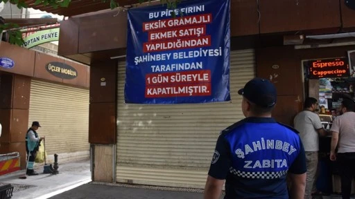 Şahinbey zabıtadan fırın denetimi