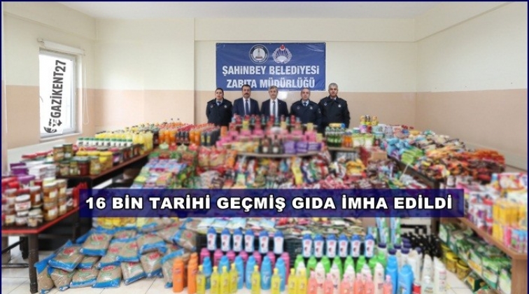 Şahinbey'de 16 bin son kullanma tarihi ge&ccedil;miş gıda