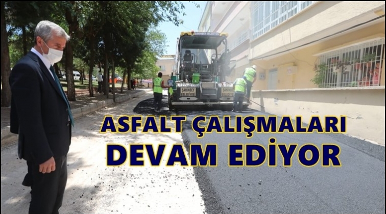 Şahinbey'de asfalt &ccedil;alışmaları...