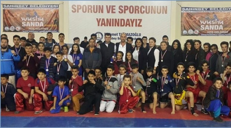 Şahinbey'de Wushu Sanda turnuvası