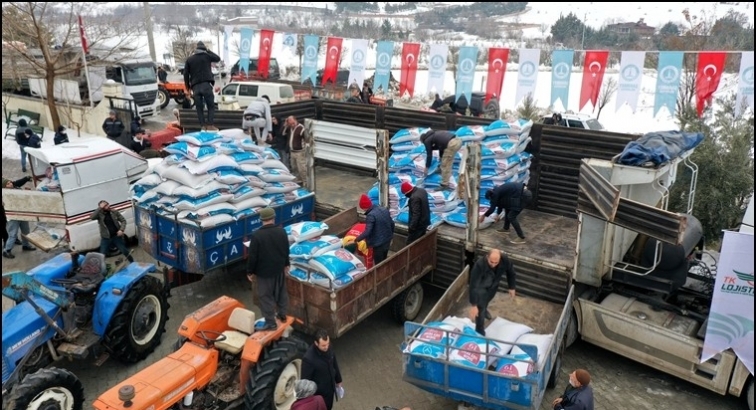 Şahinbey'den 8 bin ton yem desteği...