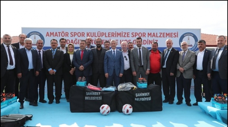 Şahinbey'den amat&ouml;r takımlara malzeme desteği