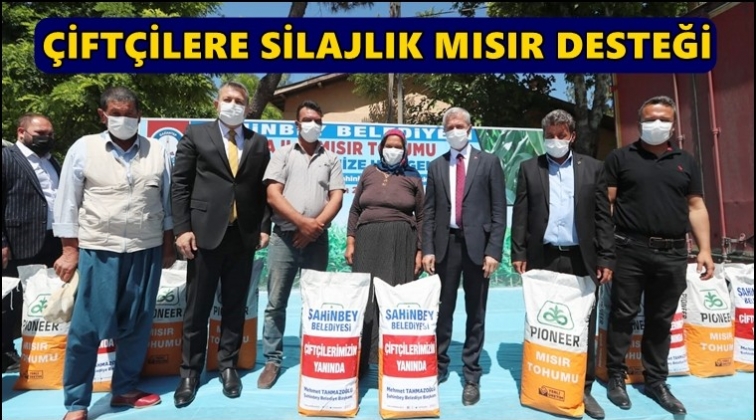 Şahinbey'den &ccedil;ift&ccedil;ilere silajlık mısır tohumu...