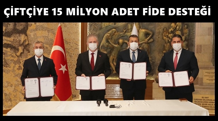 Şahinbey'den &ccedil;ift&ccedil;iye 15 milyon fide...