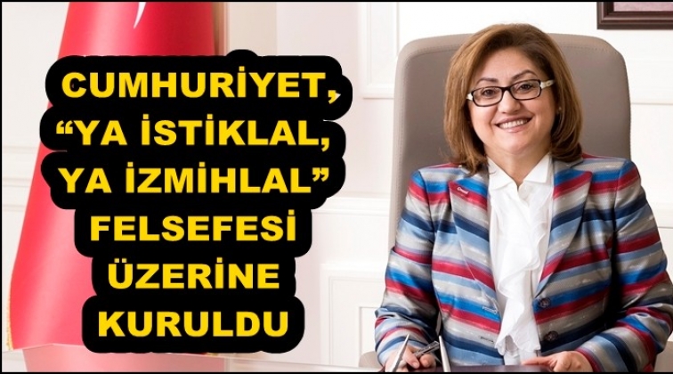 Şahin'den 29 Ekim mesaji