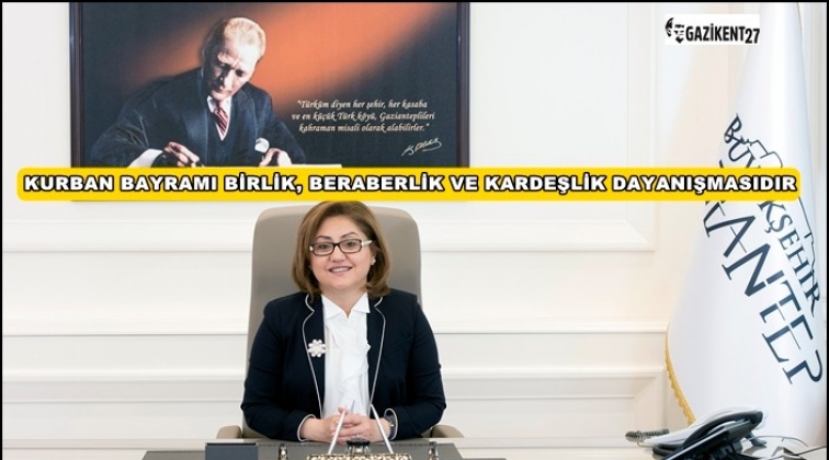 Şahin'den bayram mesajı