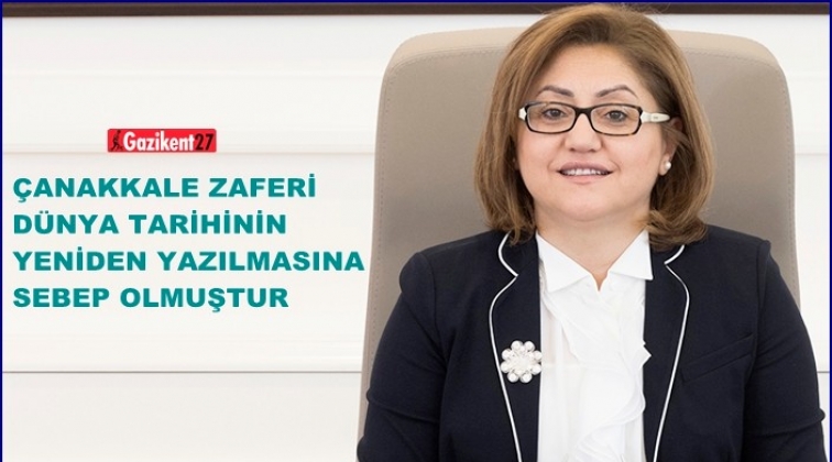 Şahin'den 'Çanakkale Zaferi' mesajı