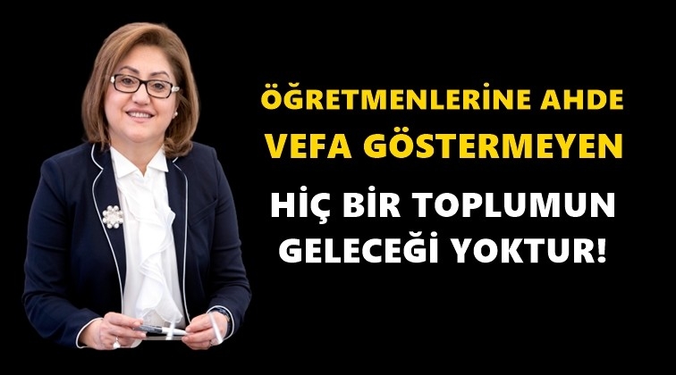 Şahin'den &Ouml;ğretmenler G&uuml;n&uuml; mesajı