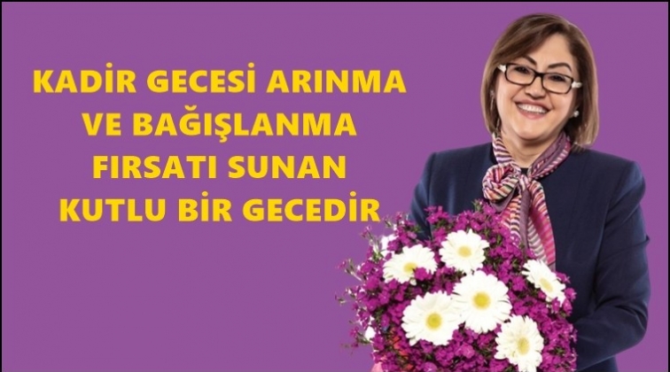 Şahin'nden, Kadir Gecesi mesajı