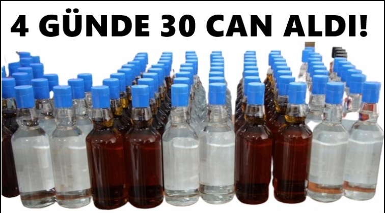 Sahte i&ccedil;ki 4 g&uuml;nde 30 can aldı!..