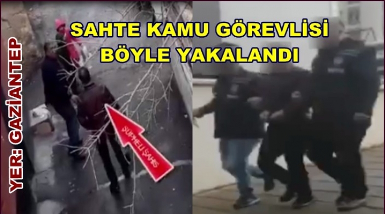 Sahte kamu g&ouml;revlisi yakayı ele verdi