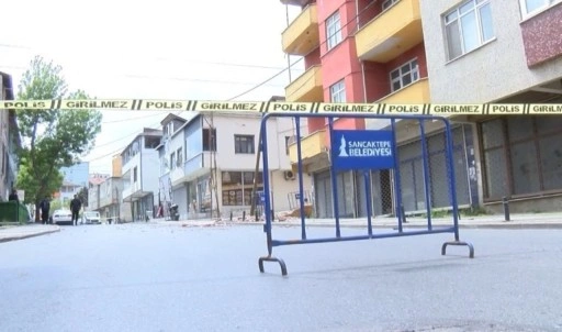 Sancaktepe'de 5 katlı metruk binanın balkonu çöktü