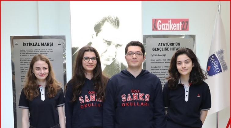 Sanko Lisesi öğrencisi Türkiye dördüncüsü