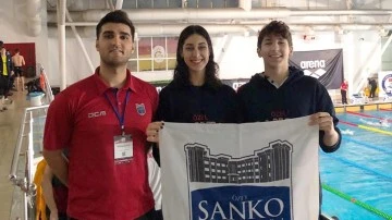 Sanko öğrencilerinin yüzmede Türkiye başarısı