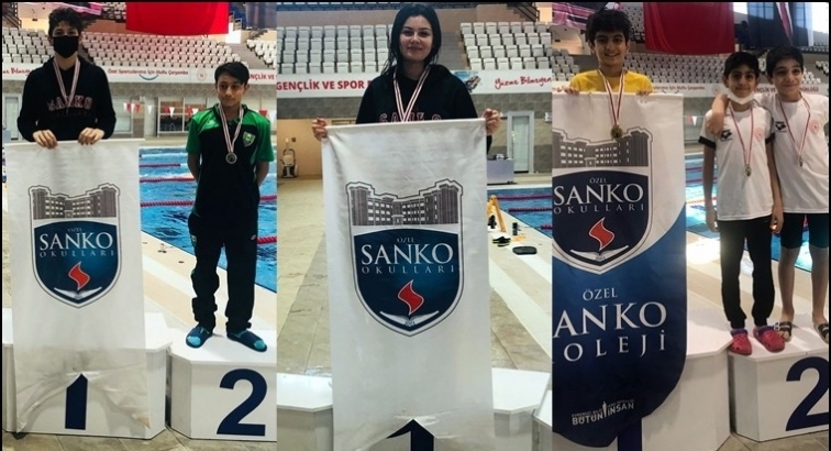 Sanko Okulları öğrencileri 27 madalya kazandı