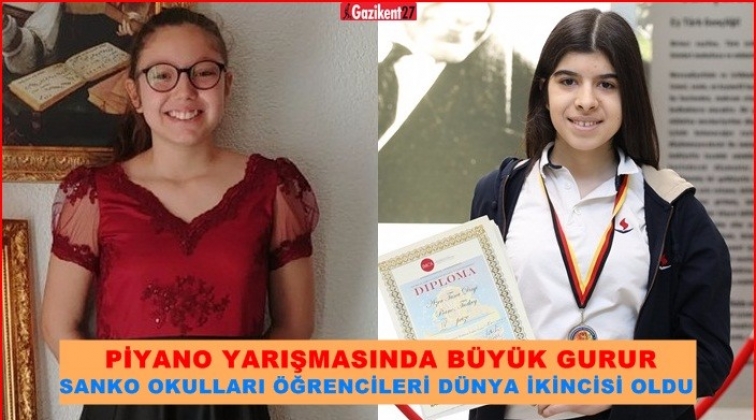 Sanko Okulları öğrencileri dünya ikincisi