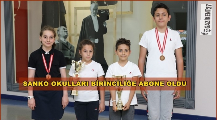 Sanko Okulları öğrencileri yine birinci