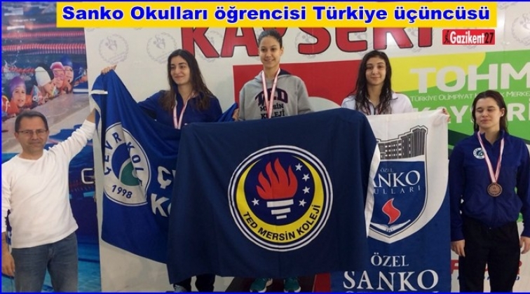 Sanko Okulları öğrencisi Türkiye üçüncüsü
