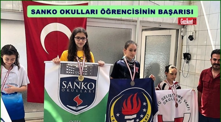 SANKO Okulları öğrencisinden iki altın madalya