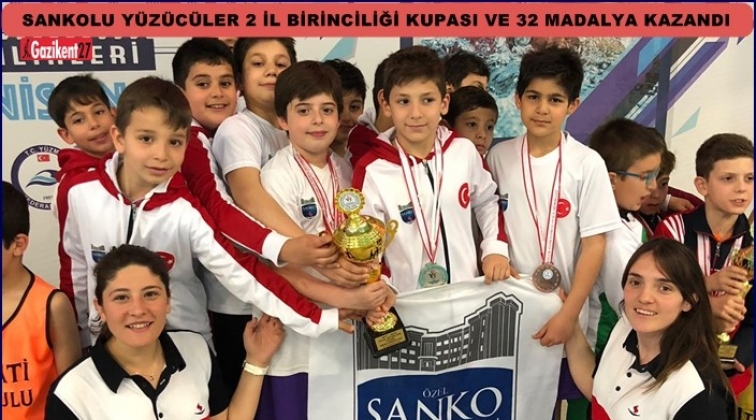 SANKO Okulları'ndan, 20 altın, 7 gümüş, 5 bronz madalya