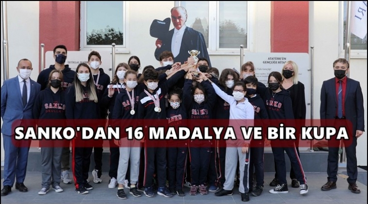 Sanko Okulları'ndan yüzmede 16 madalya...