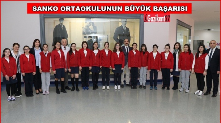 SANKO Ortaokulu'nun büyük başarısı